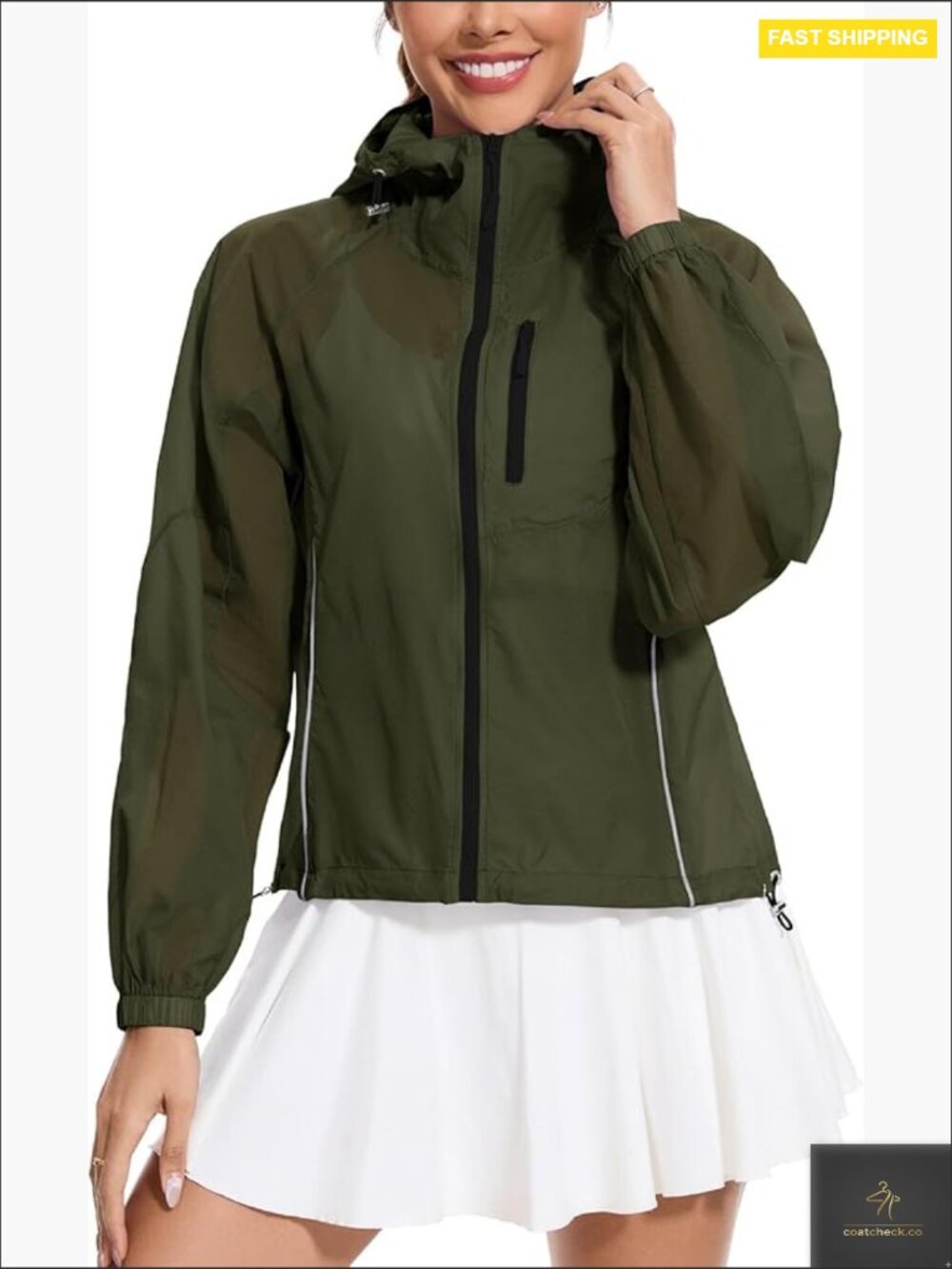 Lightweight Upf 50+ Sun Protection Jacket Full Zip Athletic Hoodie Modern Fit